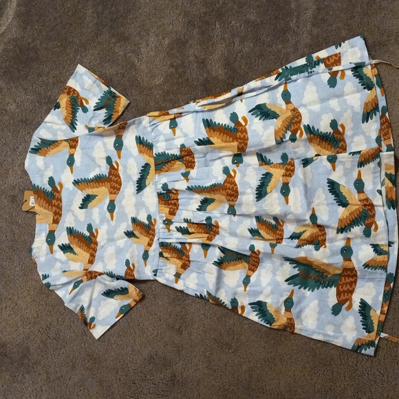 FLYING DUCKS SMOCK DRESS, SIZE SMALL, PRINCESS HIGHWAY - Picture 5 of 6